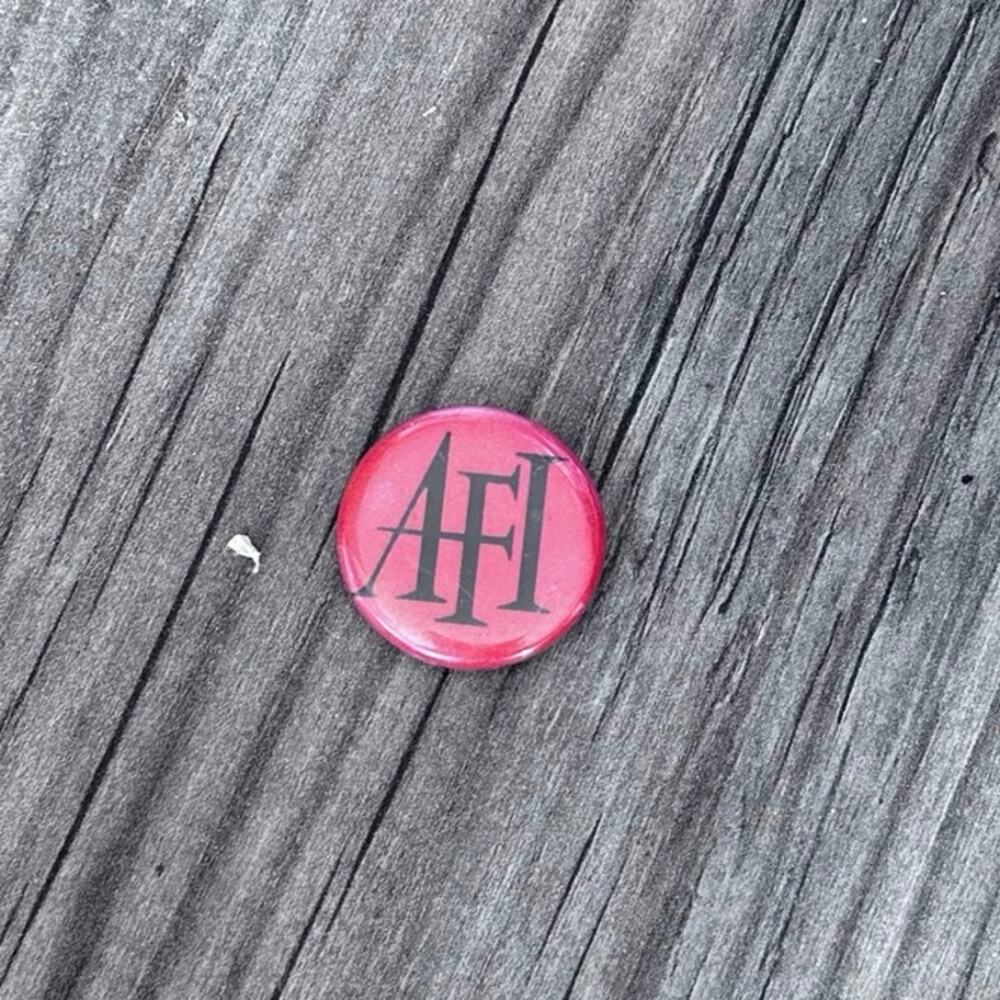 AFI red band pin button